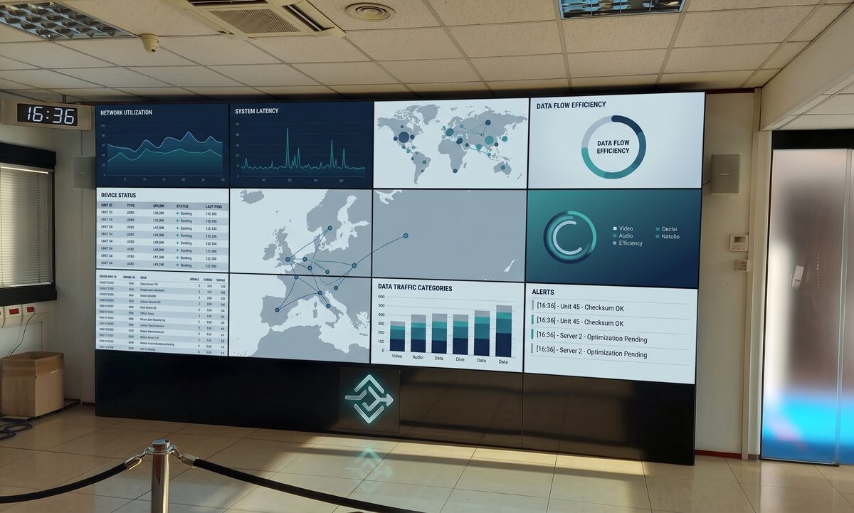 Sala operativa di monitoraggio sismico