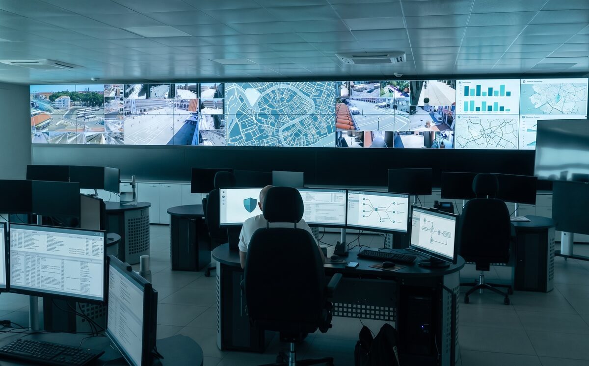 Control room di sorveglianza territoriale