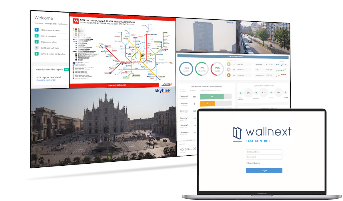 Postazione operatore con software WallNext